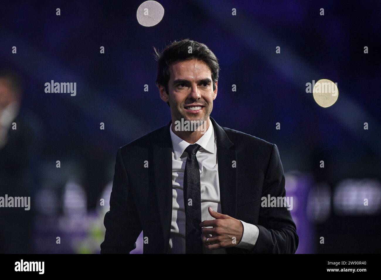 Jeddah, Arabie saoudite. 22 décembre 2023. JEDDAH, ARABIE SAOUDITE - DÉCEMBRE 22 : l'ancien international brésilien Kaka lors de la cérémonie de présentation après que Manchester City ait remporté la finale de la coupe du monde des clubs de la FIFA entre Manchester City et Fluminense au King Abdullah Sports City le 22 décembre 2023 à Jeddah, Arabie saoudite. (Photo Alexandre Neto/SPP) (Alexandre Neto/SPP) crédit : SPP Sport Press photo. /Alamy Live News Banque D'Images