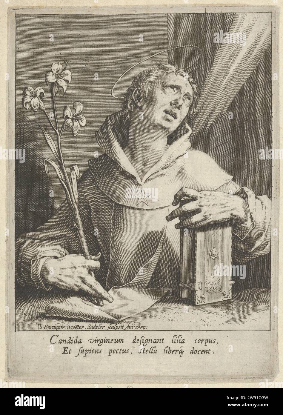 Saint Dominique 1953 de Johann Sadeler I. Banque D'Images