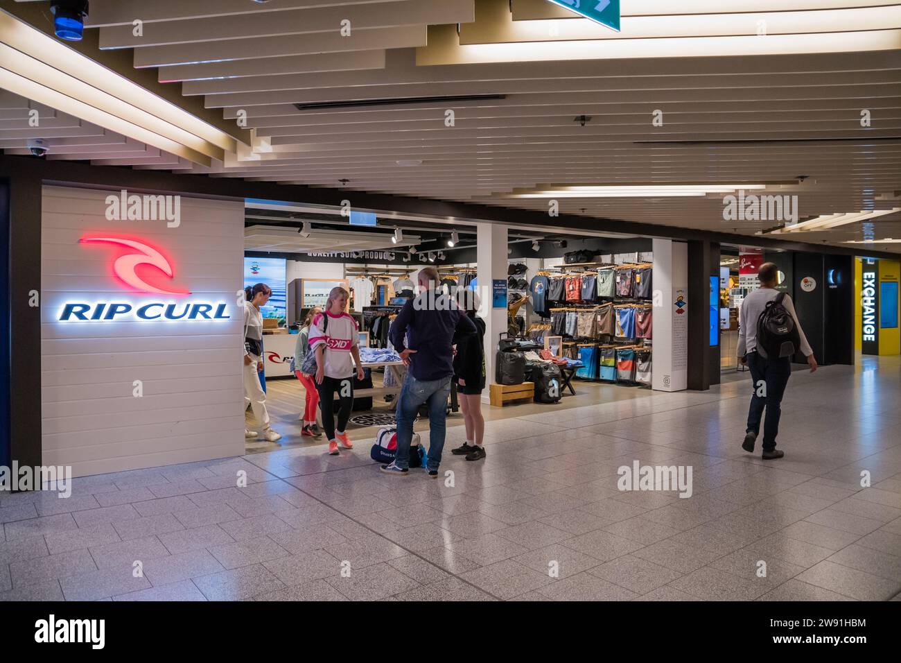 Magasin RIP Curl à l'aéroport de Melbourne, Melbourne, Australie Banque D'Images