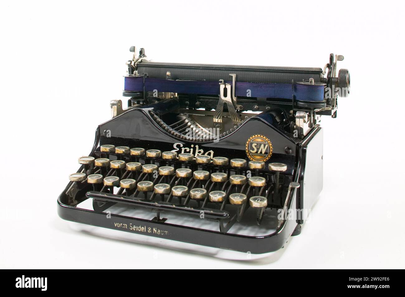 Machine à écrire itinérante, la société de Dresde Seidel & Naumann a lancé une machine à écrire pliante sur le marché en 1910, qui s'est établie comme une machine de voyage Banque D'Images