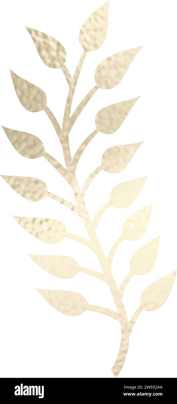 Séparateur de texte, bordure, bordure de texte, or avec fond transparent Illustration de Vecteur