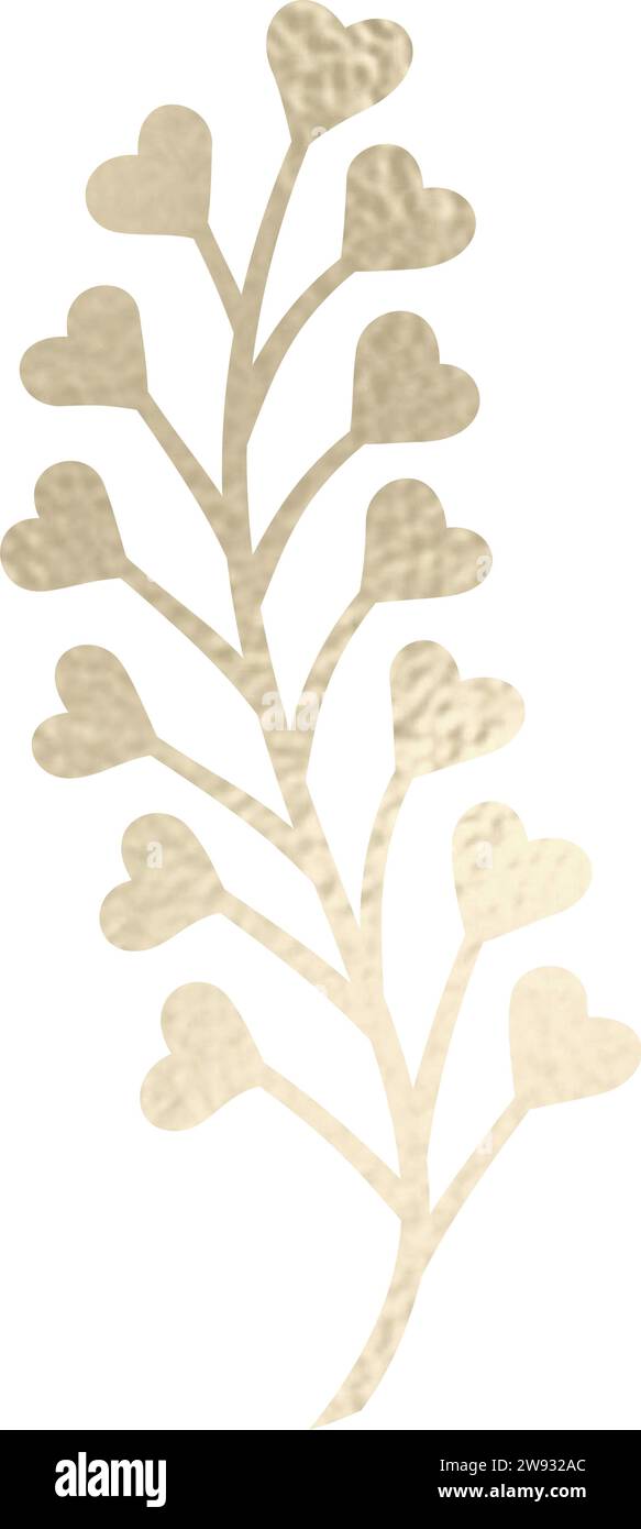 Séparateur de texte, bordure, bordure de texte, or avec fond transparent Illustration de Vecteur