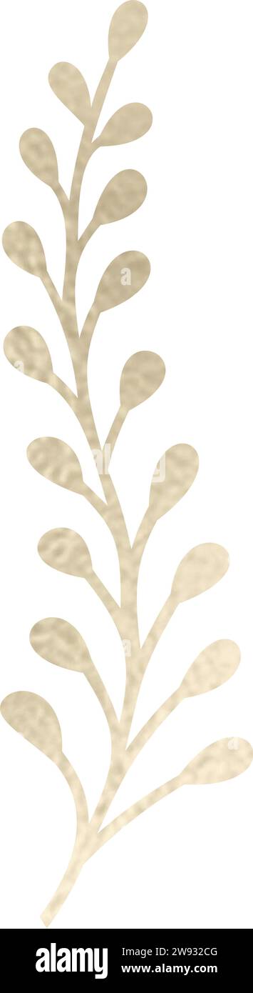 Séparateur de texte, bordure, bordure de texte, or avec fond transparent Illustration de Vecteur