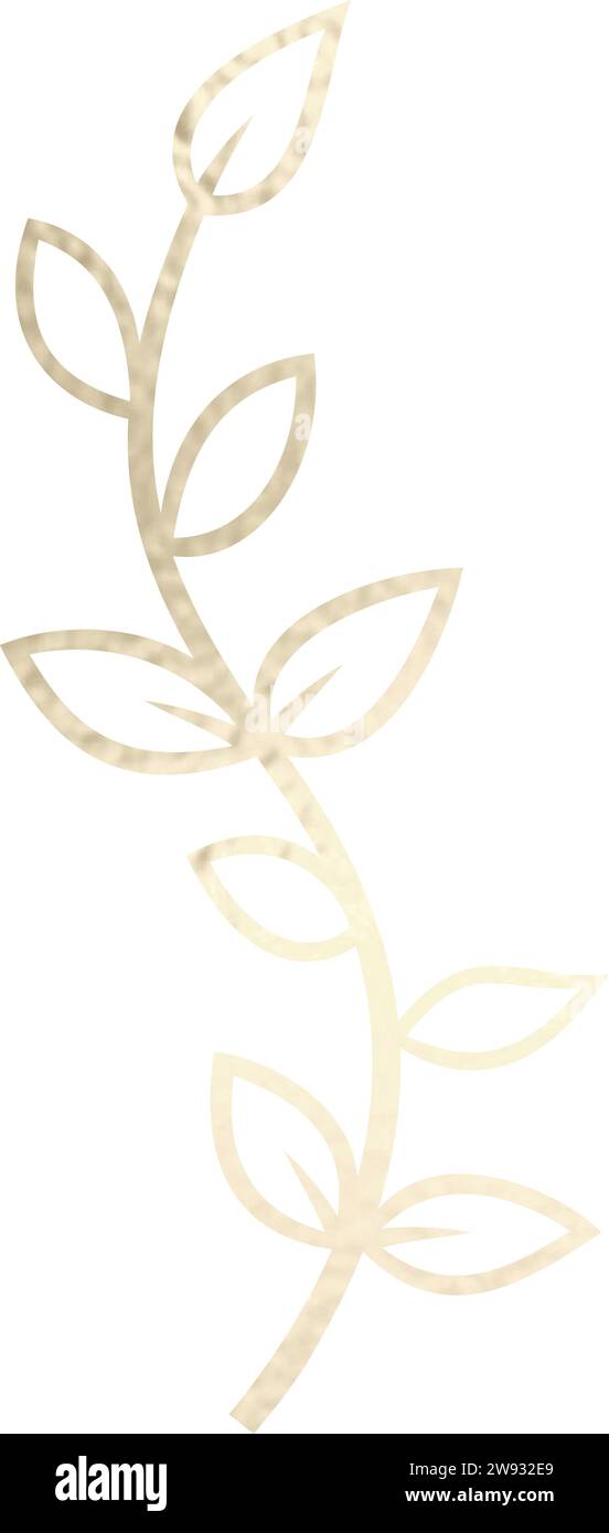 Séparateur de texte, bordure, bordure de texte, or avec fond transparent Illustration de Vecteur