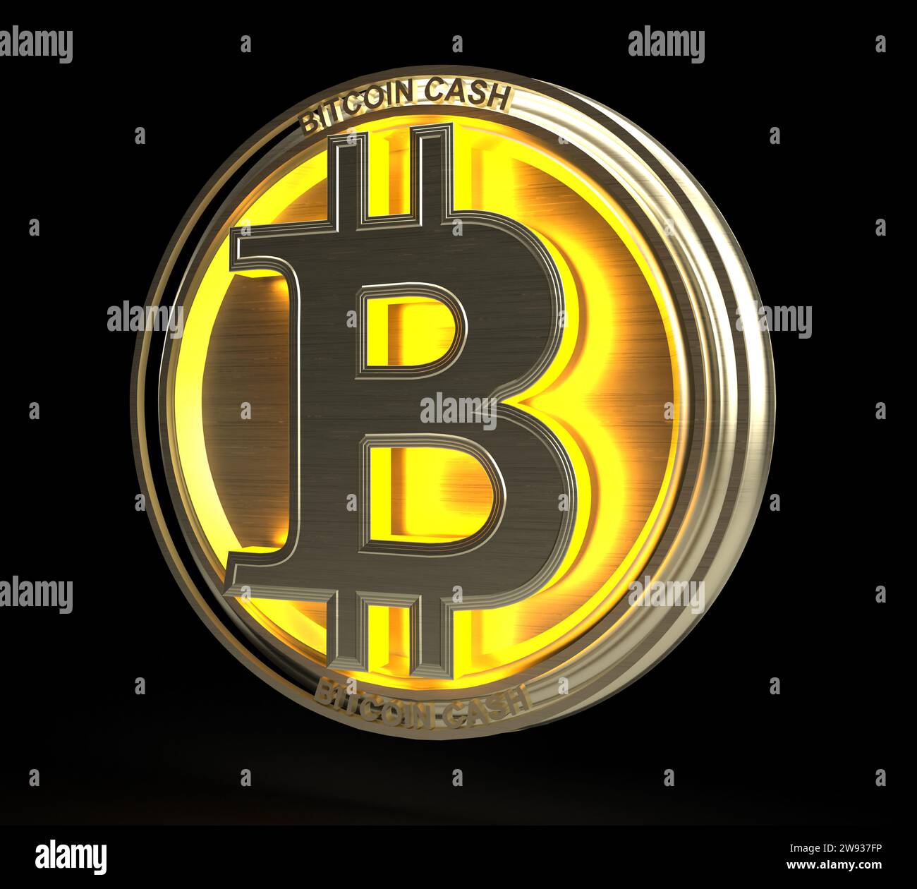 Logo Bitcoin Digital Currency Banque D'Images