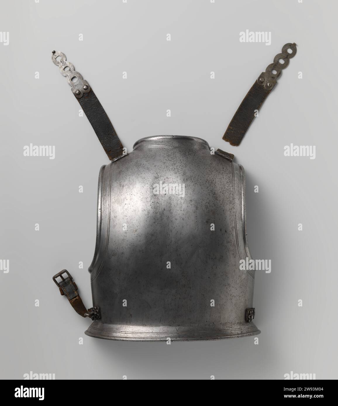 Plaque arrière du harnais Harquebusiers pour un jeune homme, c. 1610 - c. 1620 plaque arrière Harquebusiers pour un jeune homme. Voir Description fer Bestpiece (métal) Banque D'Images