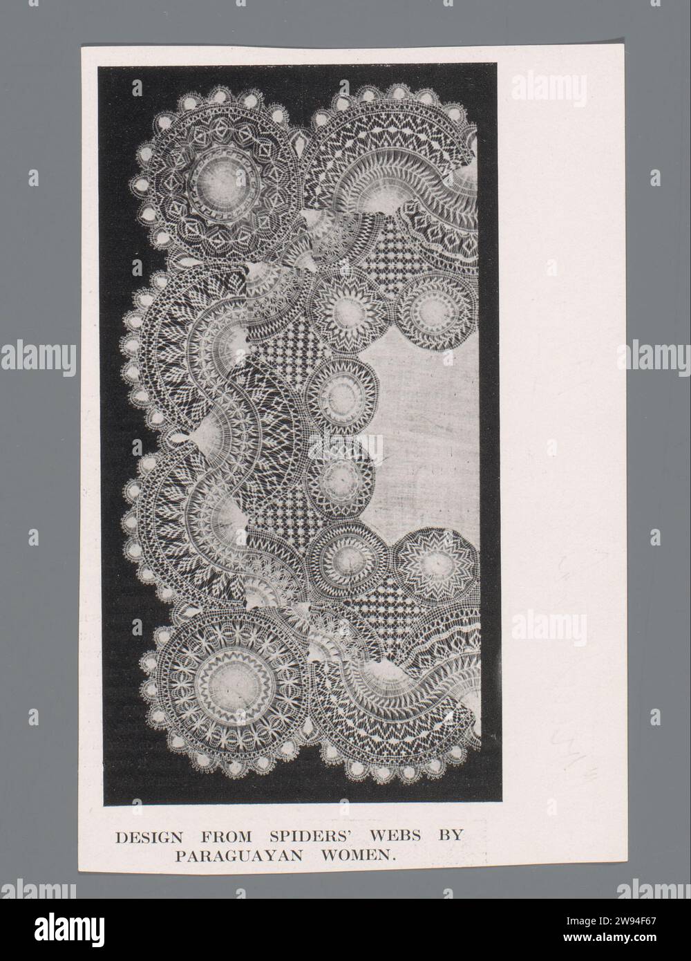 Side work from Paraguay, Anonymous, 1913 photomécanique tirage London papier dentelle Banque D'Images