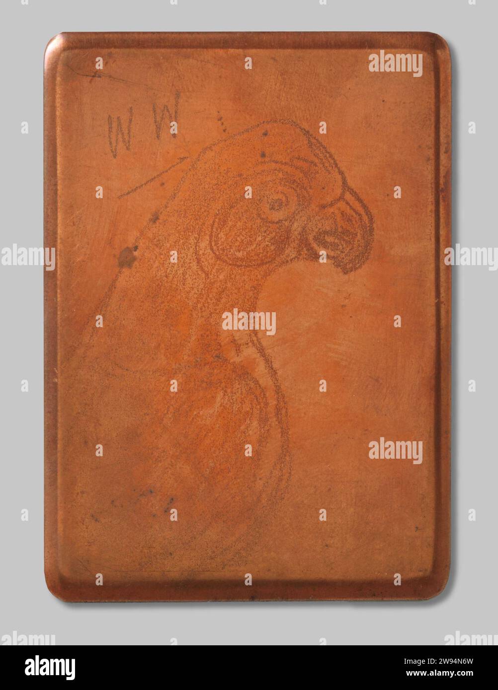 Perroquet, c. 1915 - c. 1919 cuivre (métal) Banque D'Images