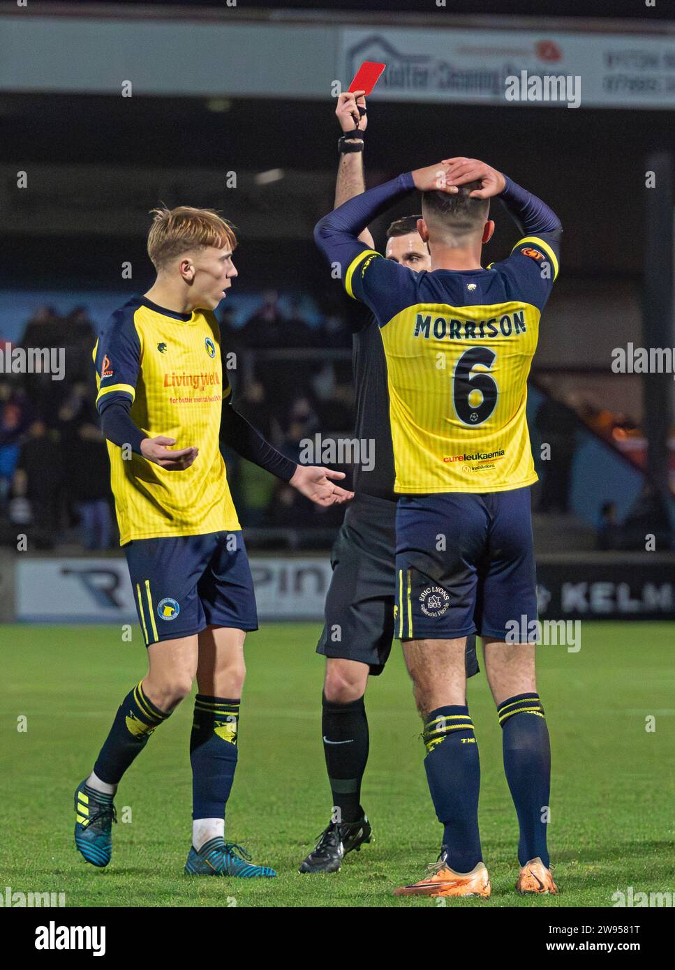 Scunthorpe United vs Solihull Moors FA Trophy, Glanford Park, Scunthorpe, North Lincolnshire, Angleterre 08.12.2023 Banque D'Images