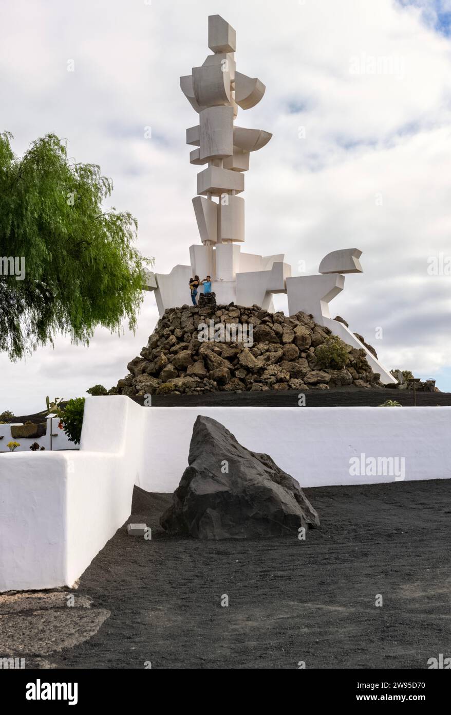 Monument à la fertilité de Cesar Manrique, San Bartolomé, Lanzarote, Îles Canaries, Espagne Banque D'Images