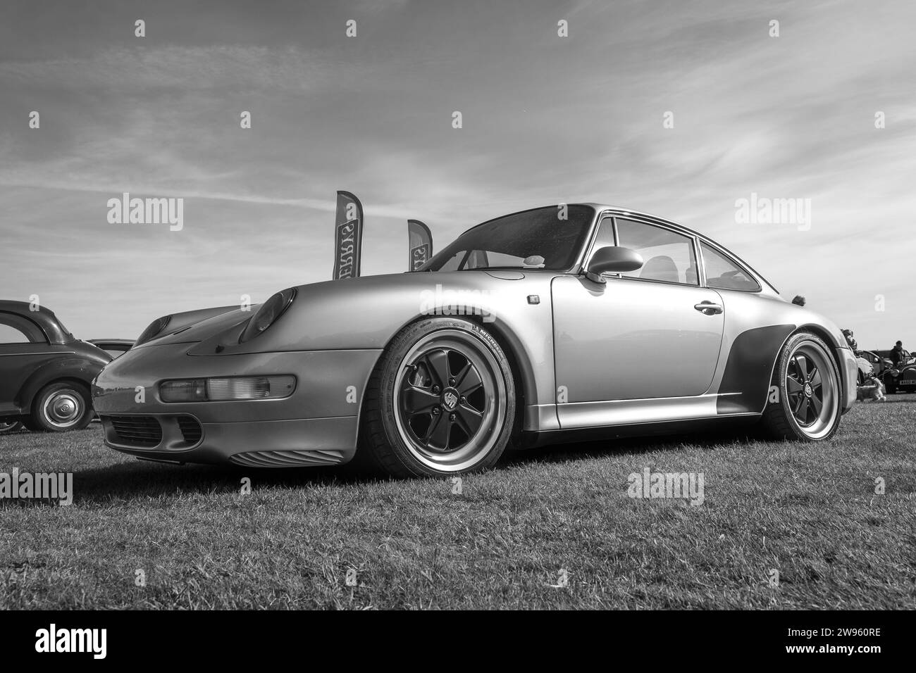Porsche 911, exposée au Bicester Heritage Scramble le 8 octobre 2023. Banque D'Images