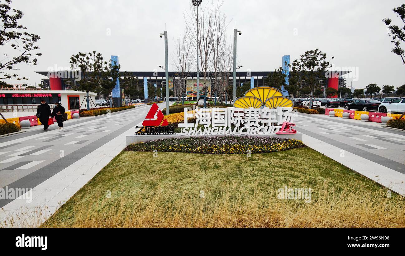 SHANGHAI, CHINE - 23 DÉCEMBRE 2023 - Une vue générale du circuit international de Shanghai au JUSS Sports Centre, où le Grand Pr chinois de formule 1 Banque D'Images