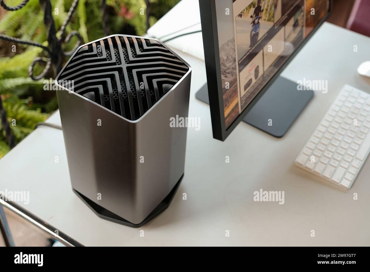 HCMC, VN - décembre 2023. EGPU Blackmagic Design Device Banque D'Images