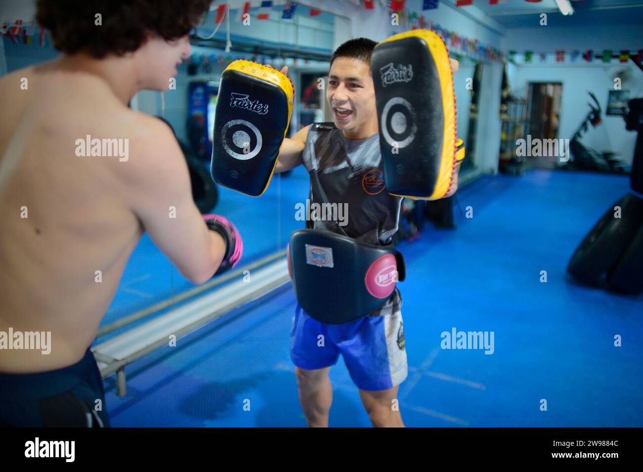 CK Boxing Gym Bangkok Thaïlande Banque D'Images