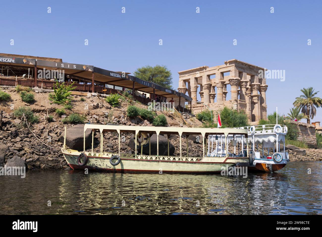 Complexe du temple de Philae, Assouan, Egypte, Afrique du Nord Banque D'Images