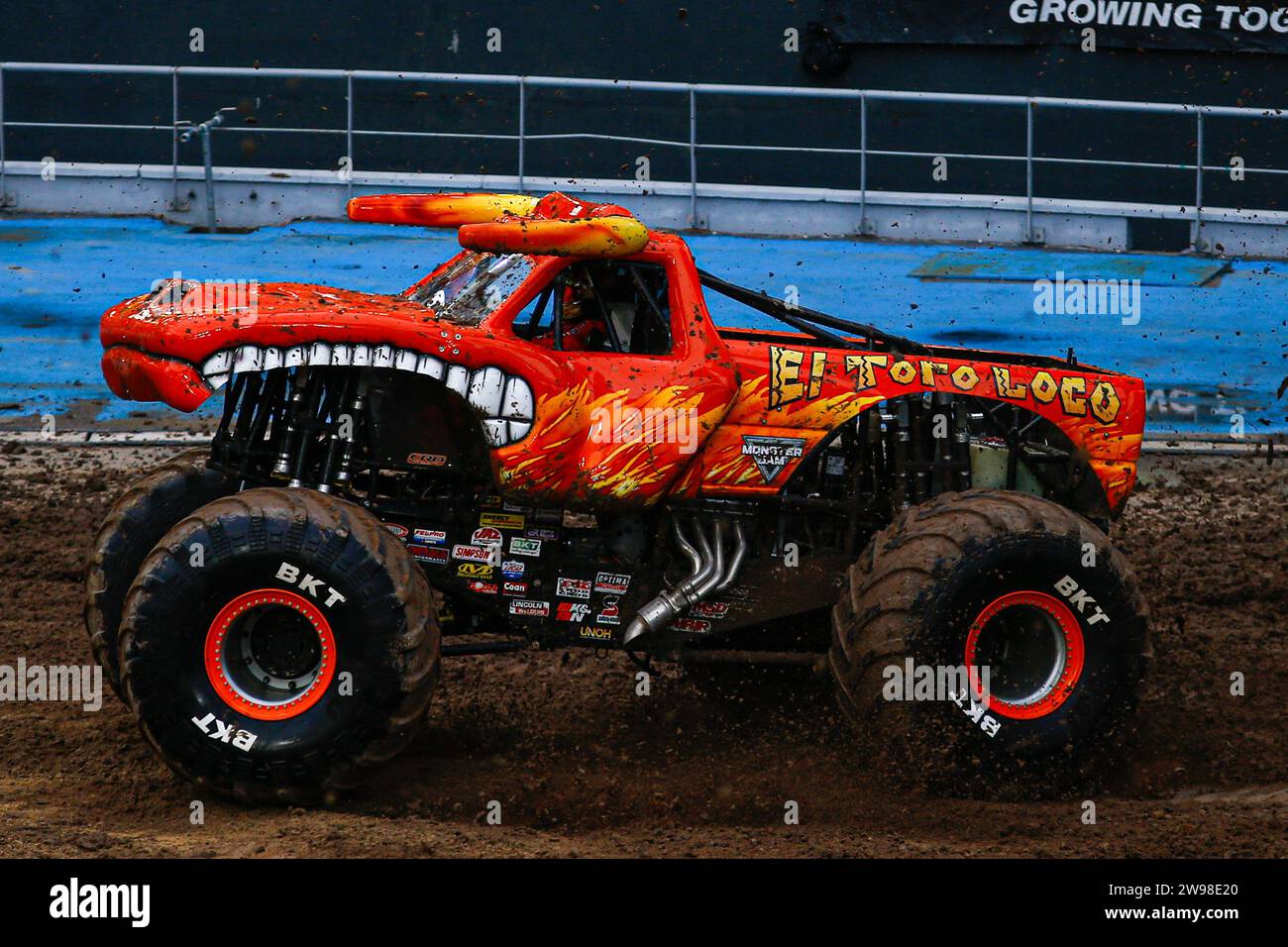 Monster trucks de Monsterjam à la Plata Buenos Aires Banque D'Images