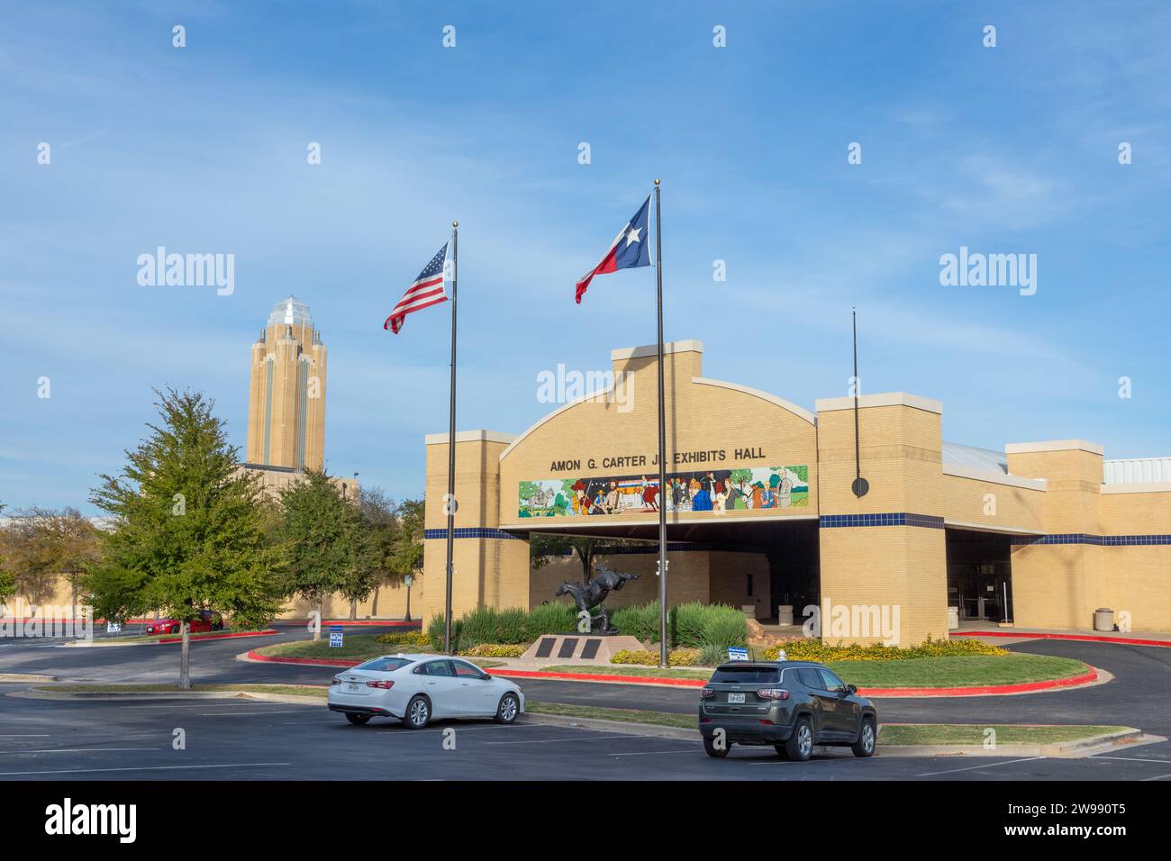 Fort Worth, Texas - 5 novembre 2023 : le musée Amon G. carter Jr Salle des expositions à fort Worth. Il est situé dans le quartier culturel de ft Worth, T. Banque D'Images