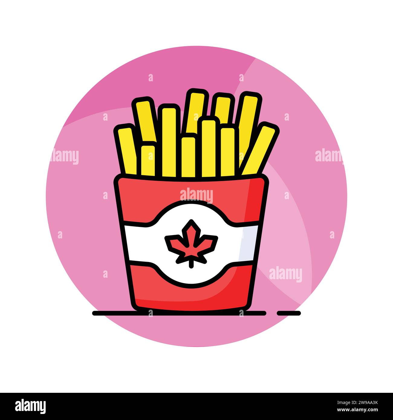 Yummy french Fries Vector design dans un style moderne, icône prête à l'emploi Illustration de Vecteur