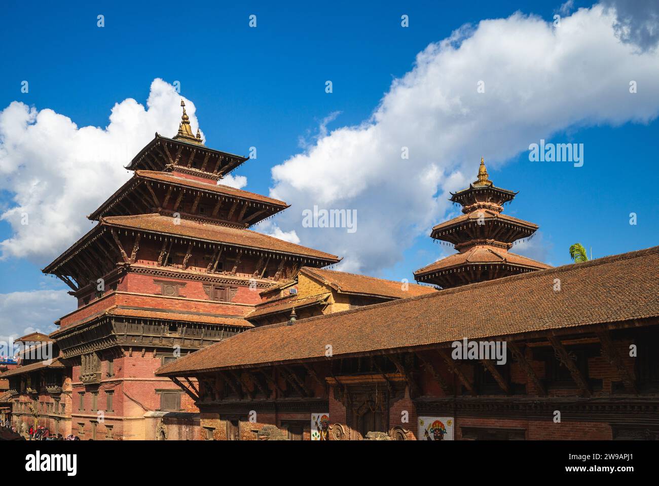 Paysage de Patan Durbar Square situé à Katmandou au Népal Banque D'Images