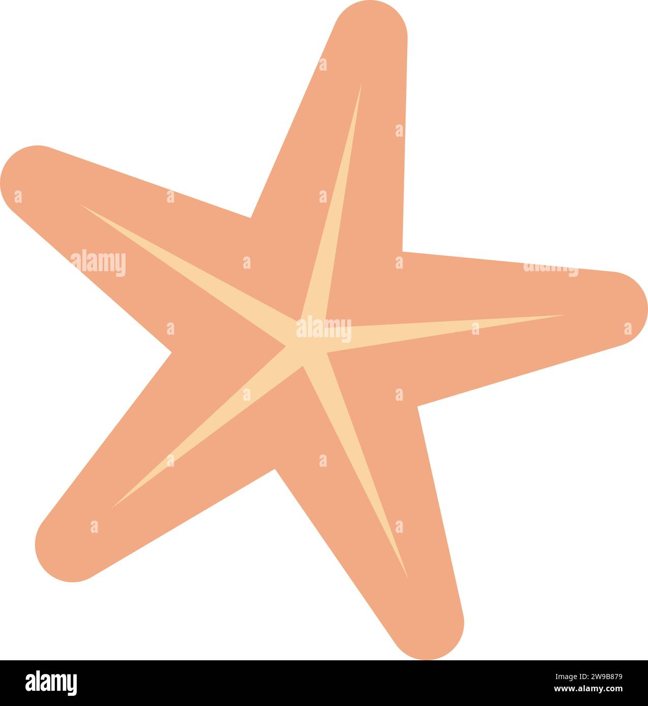 Starfish avec fond transparent Illustration de Vecteur