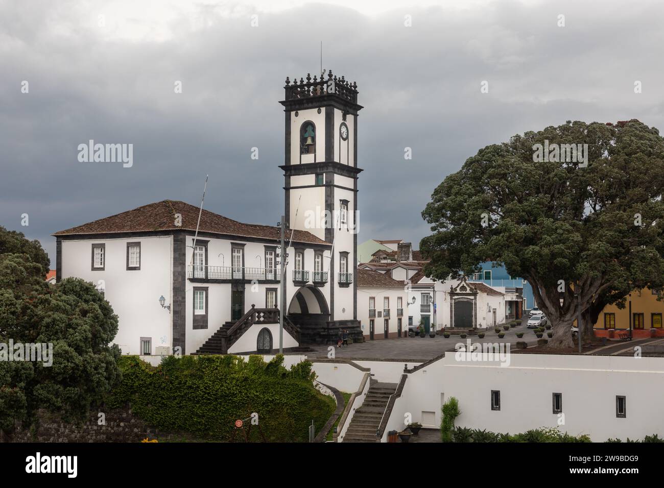 Camara Municipal de Ribeira Grande, Sao Miguel, Açores Banque D'Images