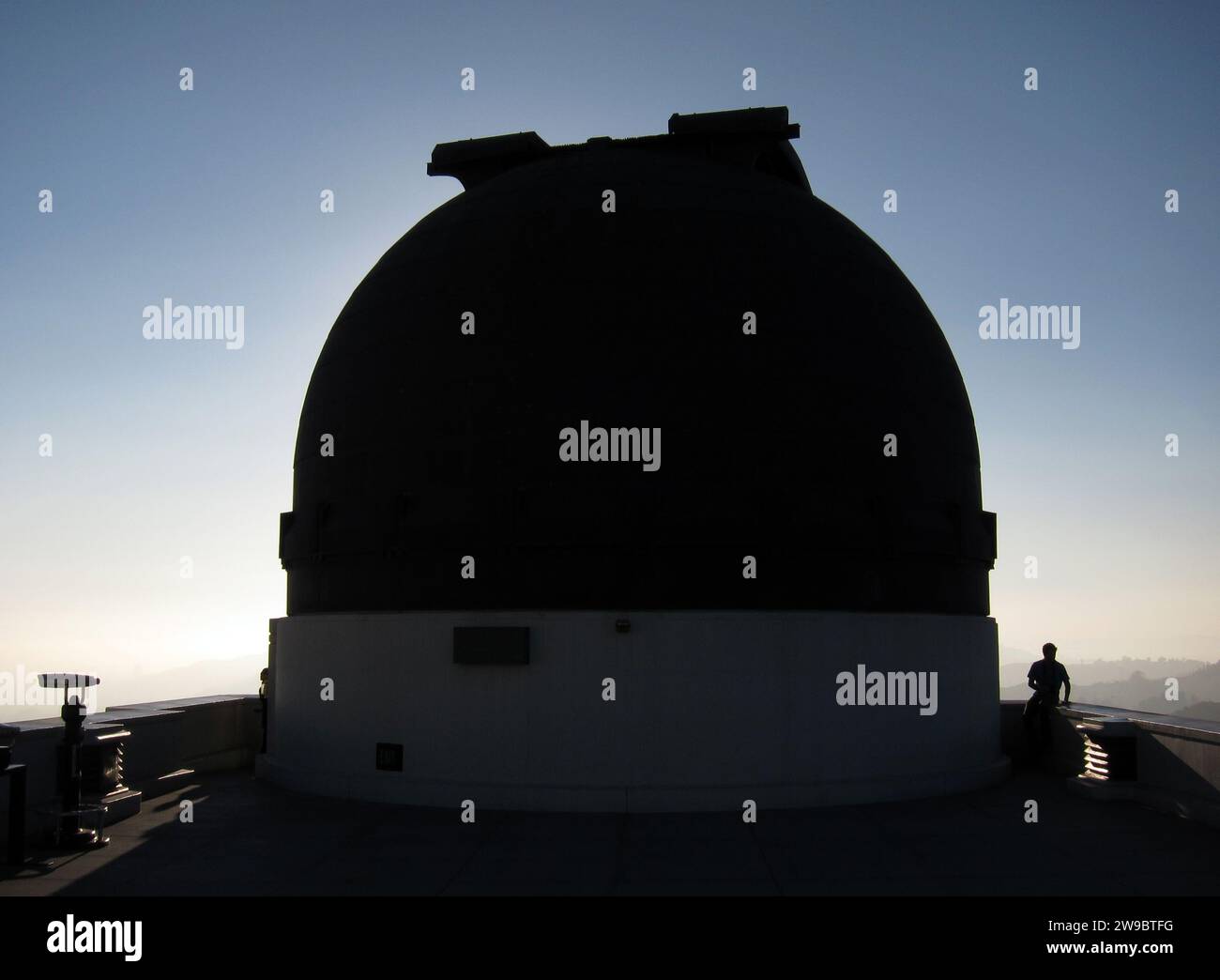 Le dôme de l'observatoire Griffith à Los Angeles, Californie. Banque D'Images