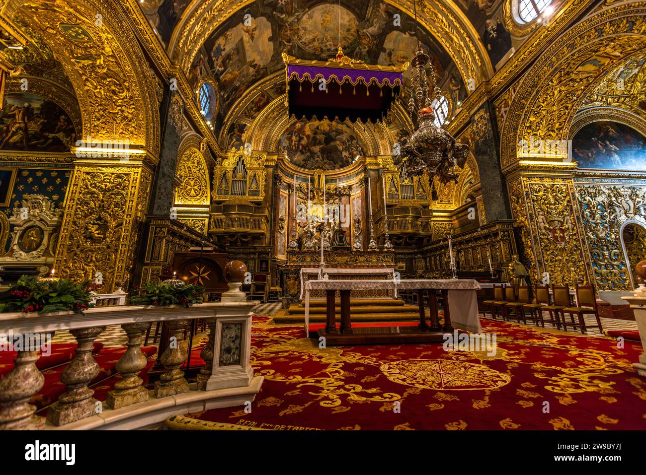 Co-Cathédrale de St. Jean-Baptiste à la Valette, Malte Banque D'Images