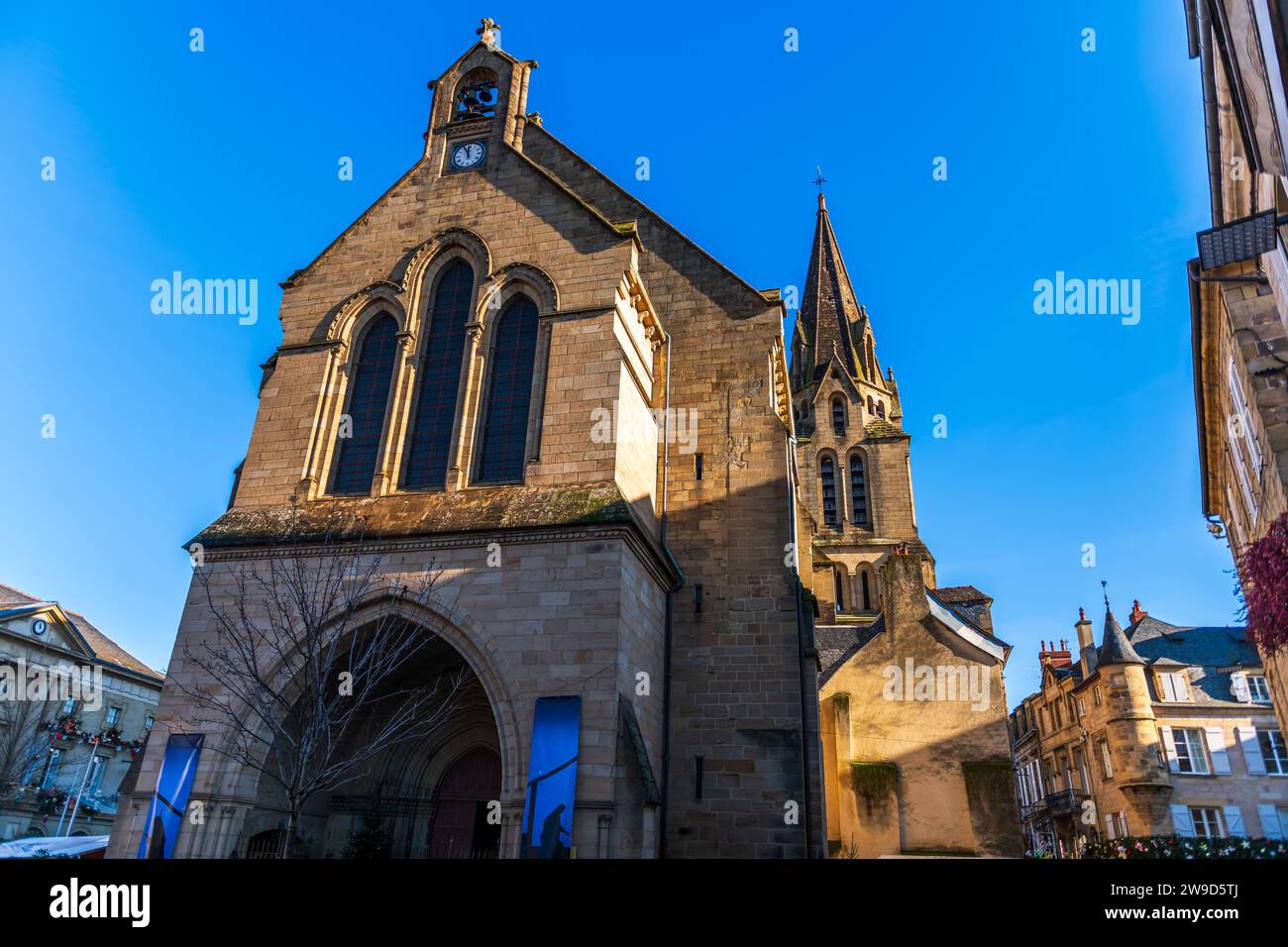 Collégiale Saint Martin, Brive la Gaillarde, Corrèze, Nouvelle-Aquitaine, France Banque D'Images