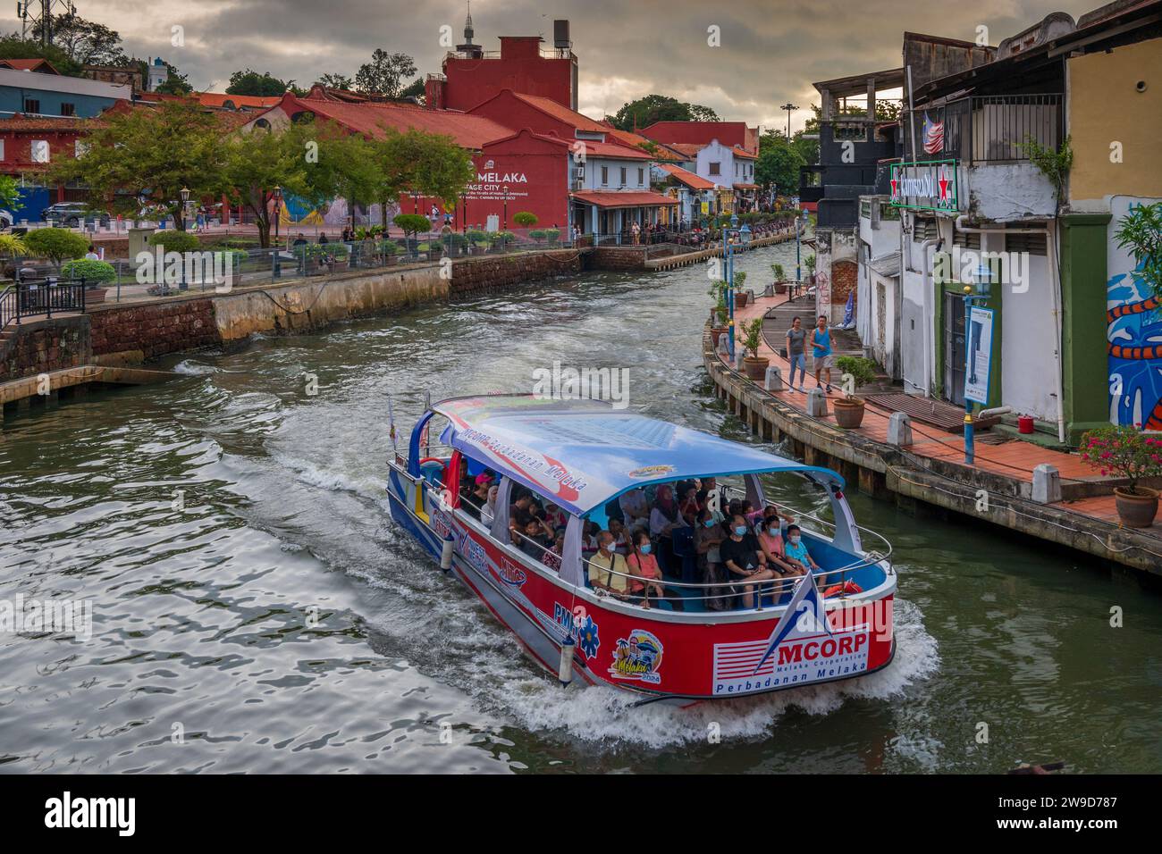 Rivière Malacca dans Malacca Malaisie Banque D'Images