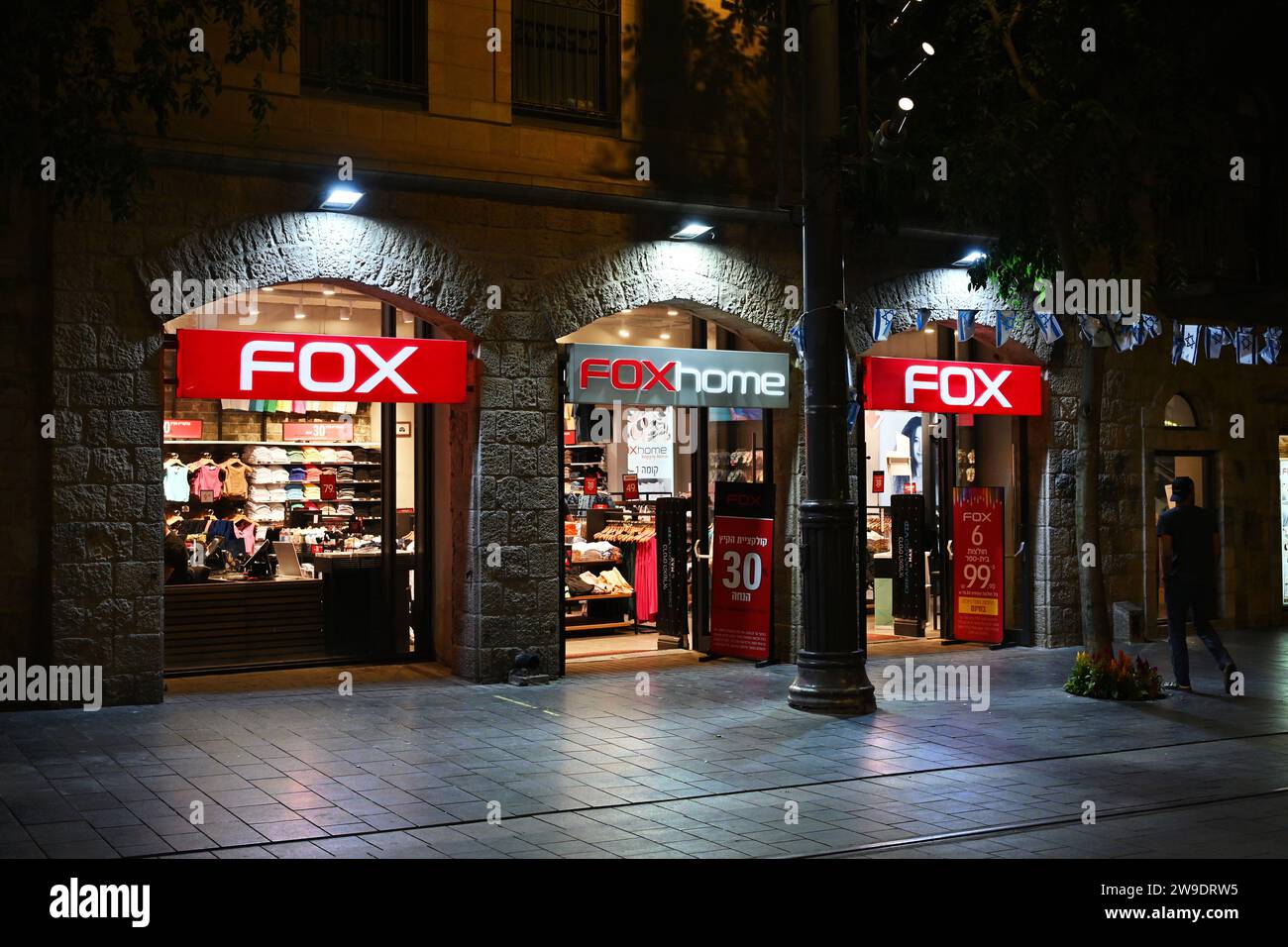 Magasin Fox à Jérusalem Banque D'Images