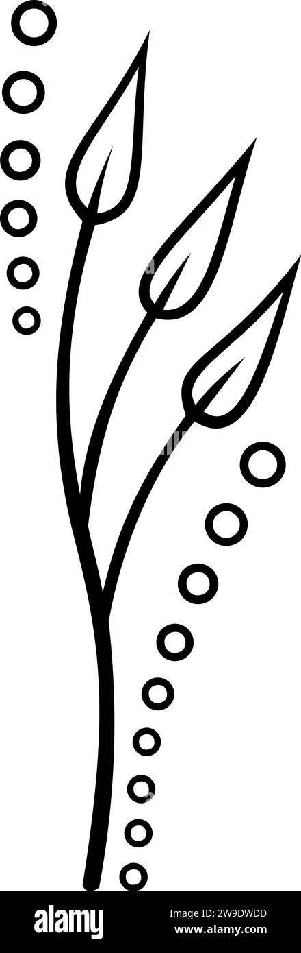 Séparateur de texte, bordure, bordure de texte, noir avec fond transparent Illustration de Vecteur