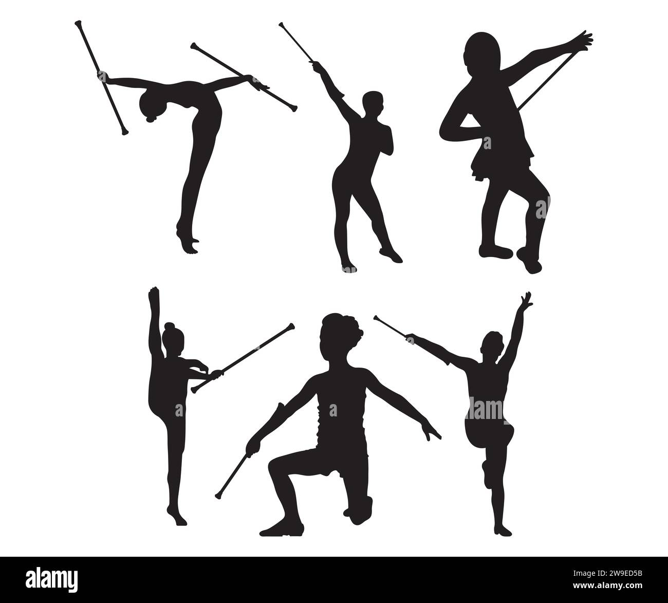 Baton Twirling Juniors, Juniors Baton Twirling, Majorette Baton Twirling Gymnastics, Color Guard SVG, Baton Twirling fichier vectoriel Illustration de Vecteur