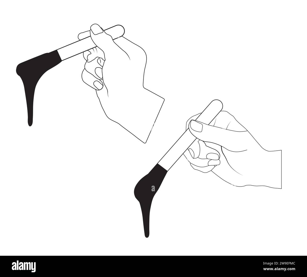Vecteur d'épilation, contour d'épilation, silhouette d'épilation, cire brésilienne, cire corporelle, épilation, vecteur de cire brésilienne, fichier de coupe à la cire Illustration de Vecteur