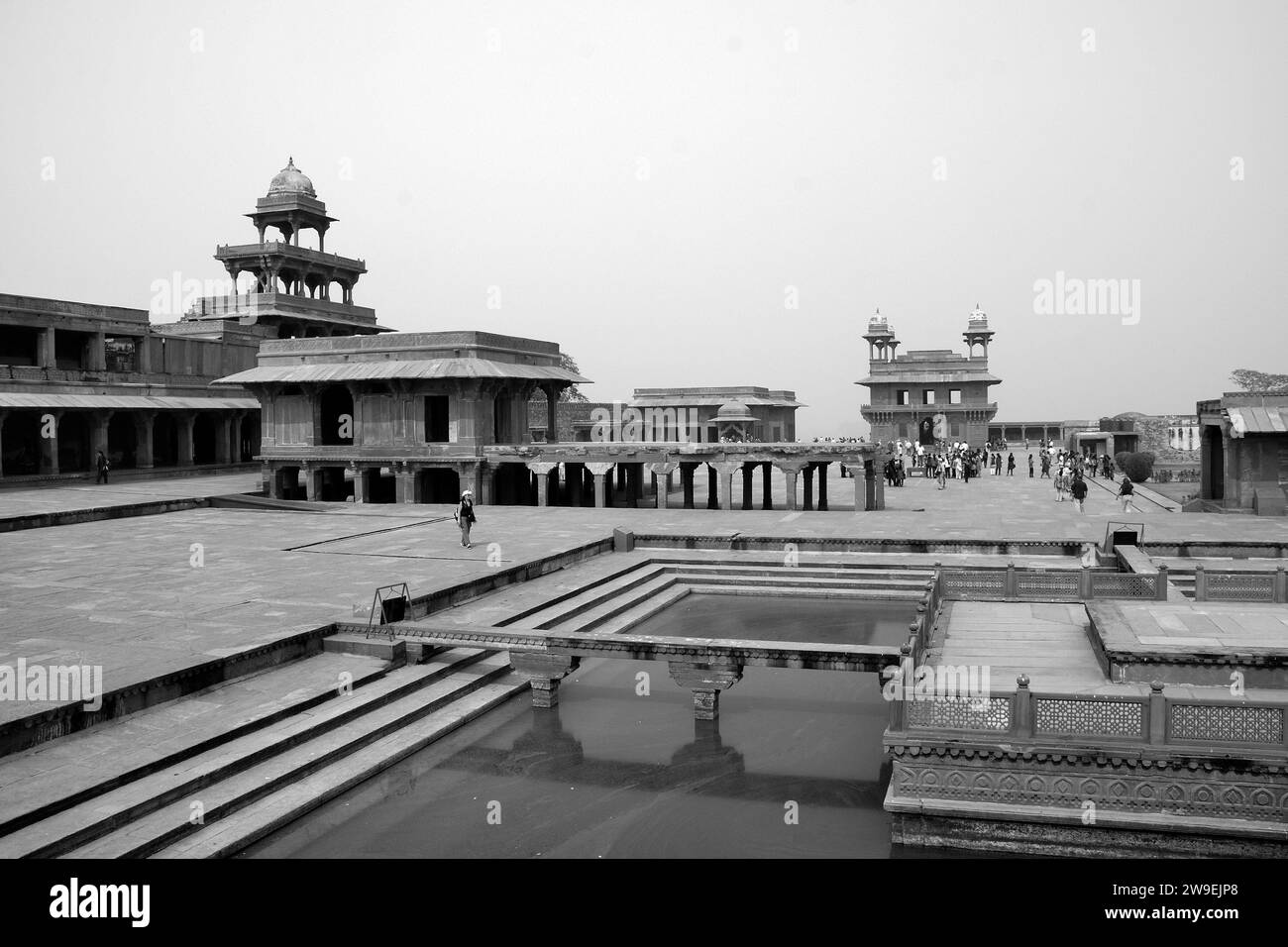 ANUP Talao & environs, un site du patrimoine mondial de l'UNESCO situé à Fatehpur Sikri, Uttar Pradesh, Inde Banque D'Images