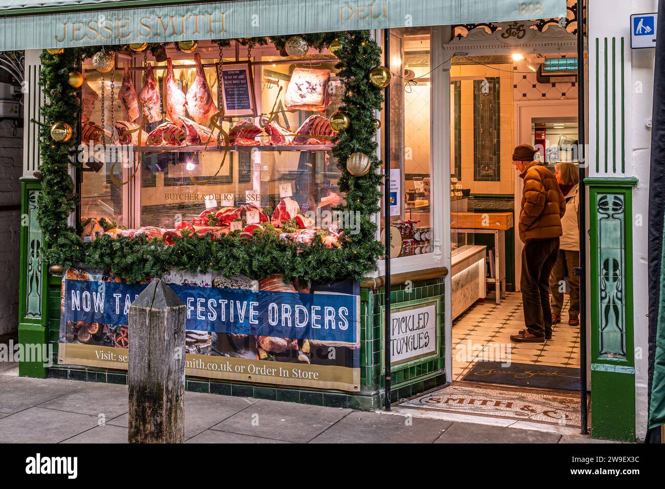 Jesse Smith Butchers dans les Cotswolds Banque D'Images