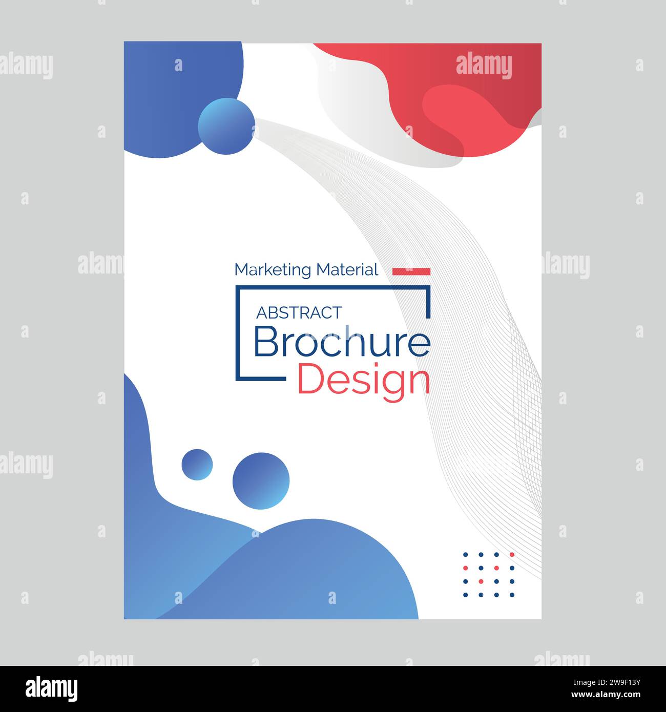 Concept de design abstrait Flyer Illustration de Vecteur