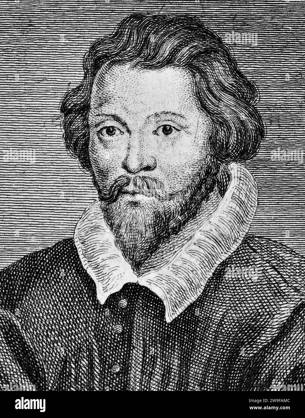 William Byrd (1540 – 1623) compositeur anglais de la Renaissance. Banque D'Images