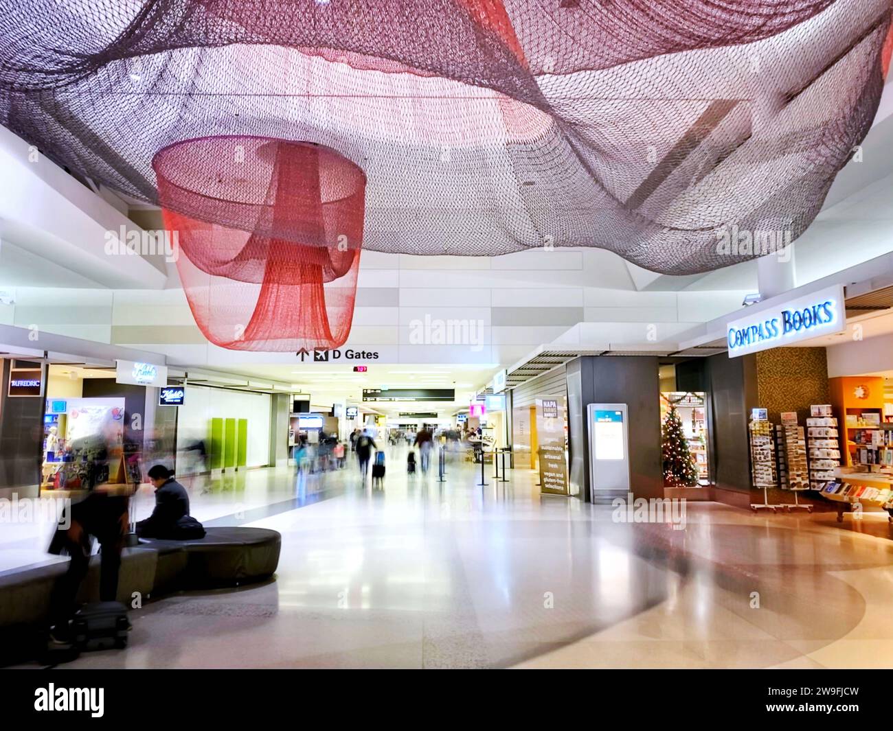 SFO, aéroport international de San Francisco à San Francisco, Californie, États-Unis Banque D'Images