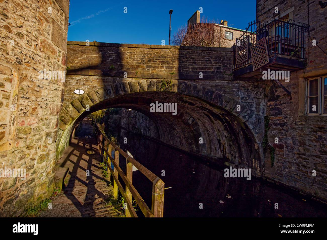 Springs Branch Canal Skipton Banque D'Images
