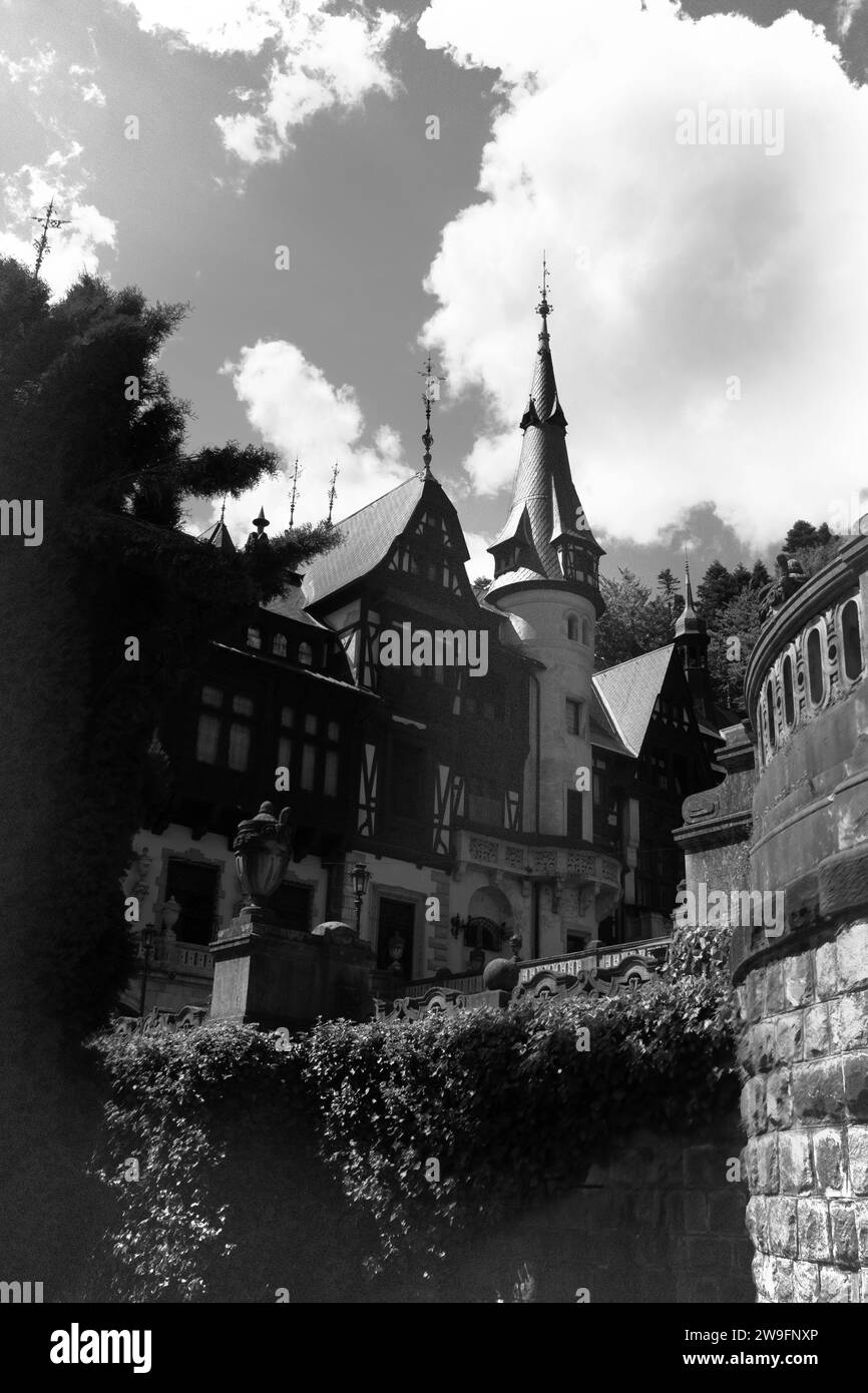 Château de Peleș à Sinaia, Roumanie Banque D'Images