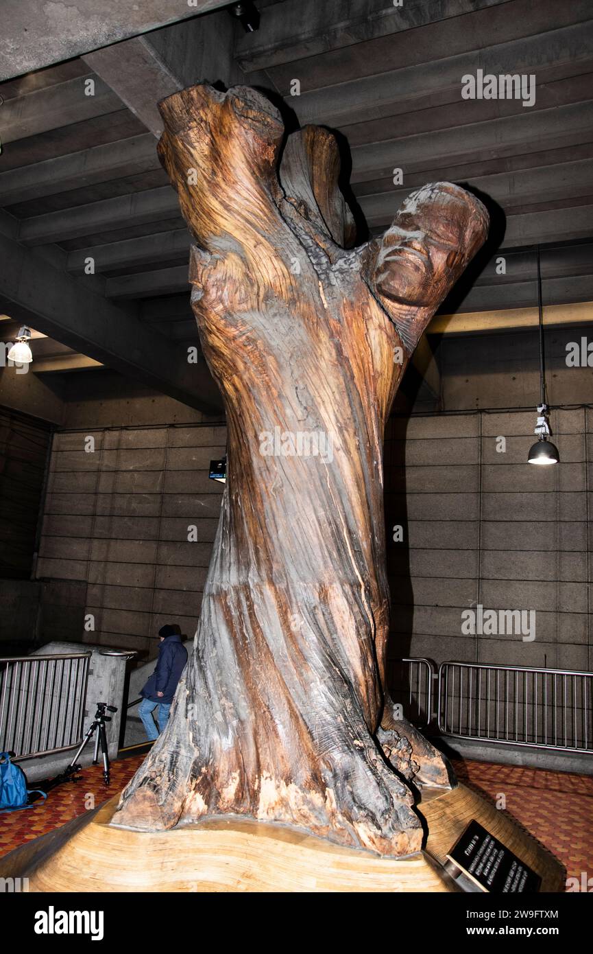 Sculpture arbre de vie à la station de métro Lionel-Groulx à Montréal, Québec, Canada Banque D'Images