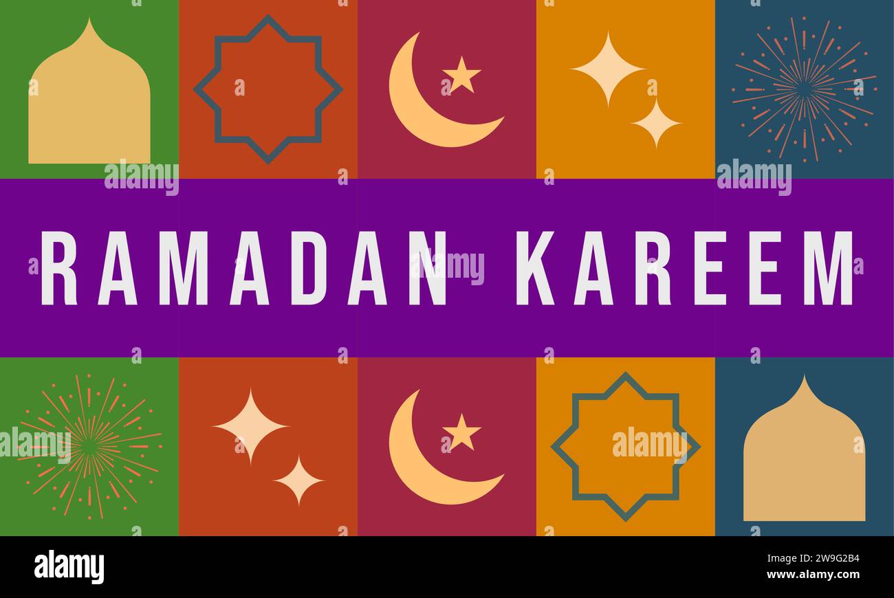 Carte de voeux Ramadan, fond d'édition ramadan. Joyeux mois de Ramadan. Illustration de Vecteur