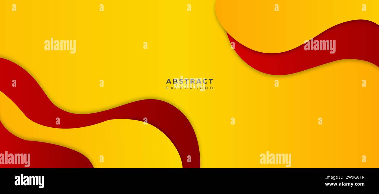 illustration vectorielle de fond ondulé rouge orange Illustration de Vecteur