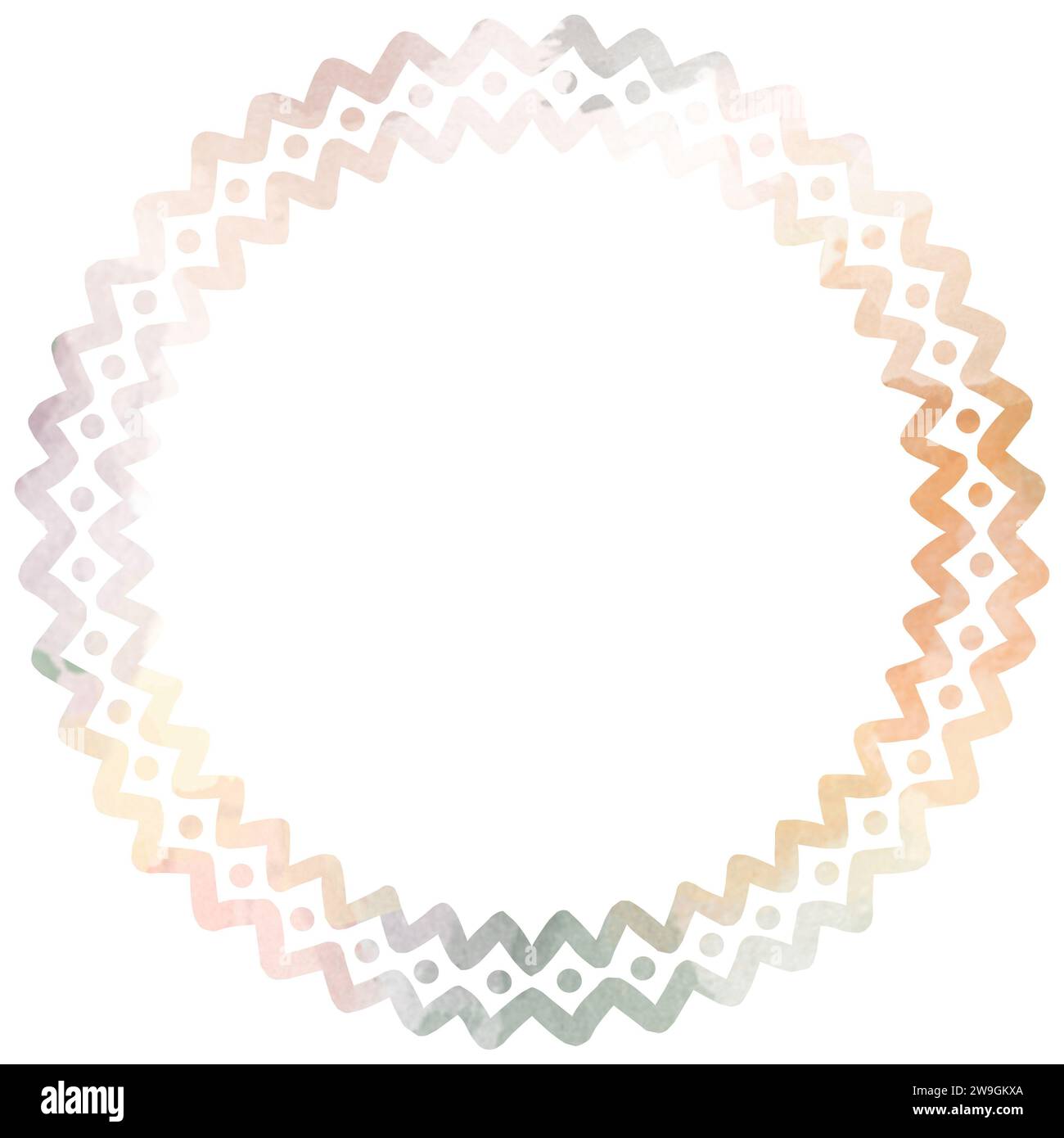 Aquarelle colorée sur papier blanc. Cadre .Grunge arrière-plan. Banque D'Images