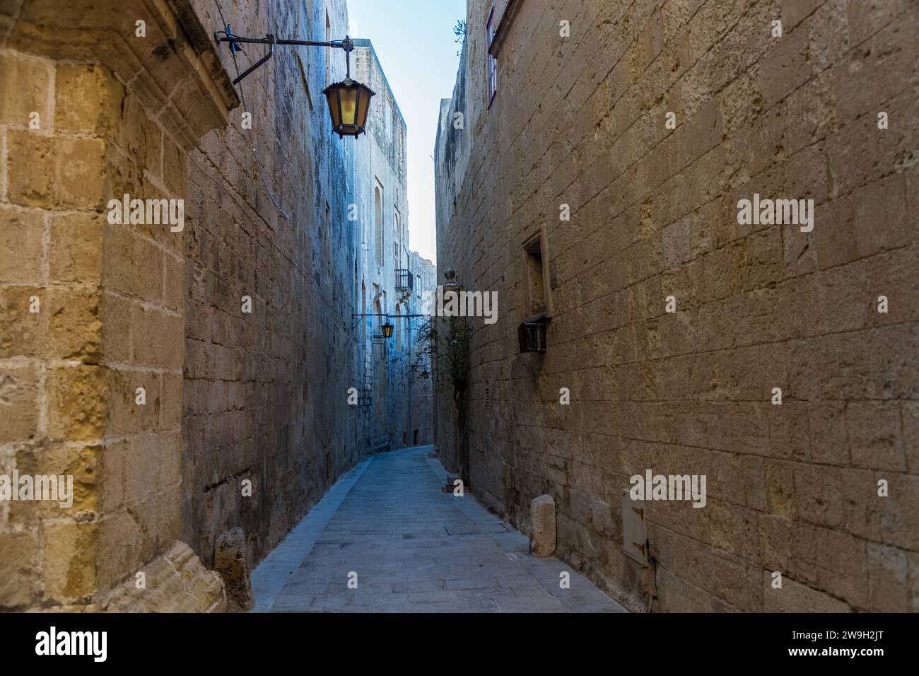 Lieu de tournage de Game of Thrones à Mdina, Malte Banque D'Images