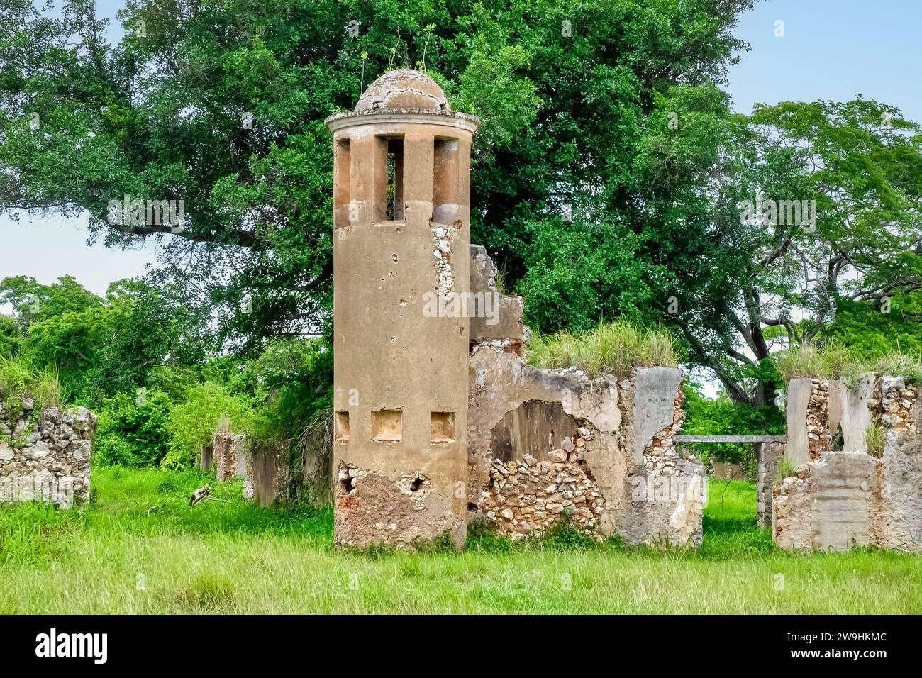 Ruines historiques de Trocha Mariel Majana, Cuba Banque D'Images