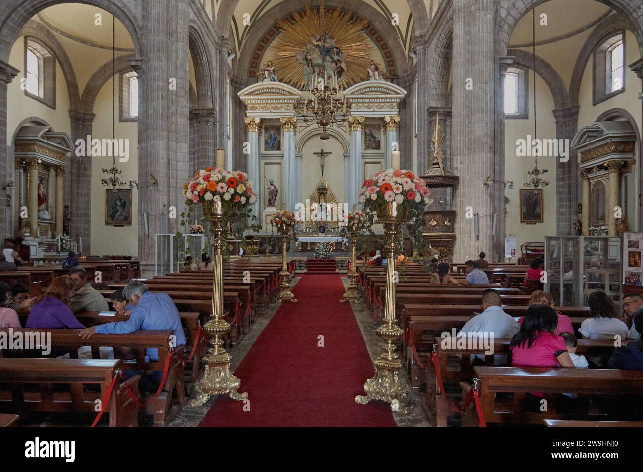 La Catedral Metropolitana de la Asunción de la Santísima Virgen María a los Cielos de la Ciudad de México, también conocida como Catedral de la Asunci Banque D'Images