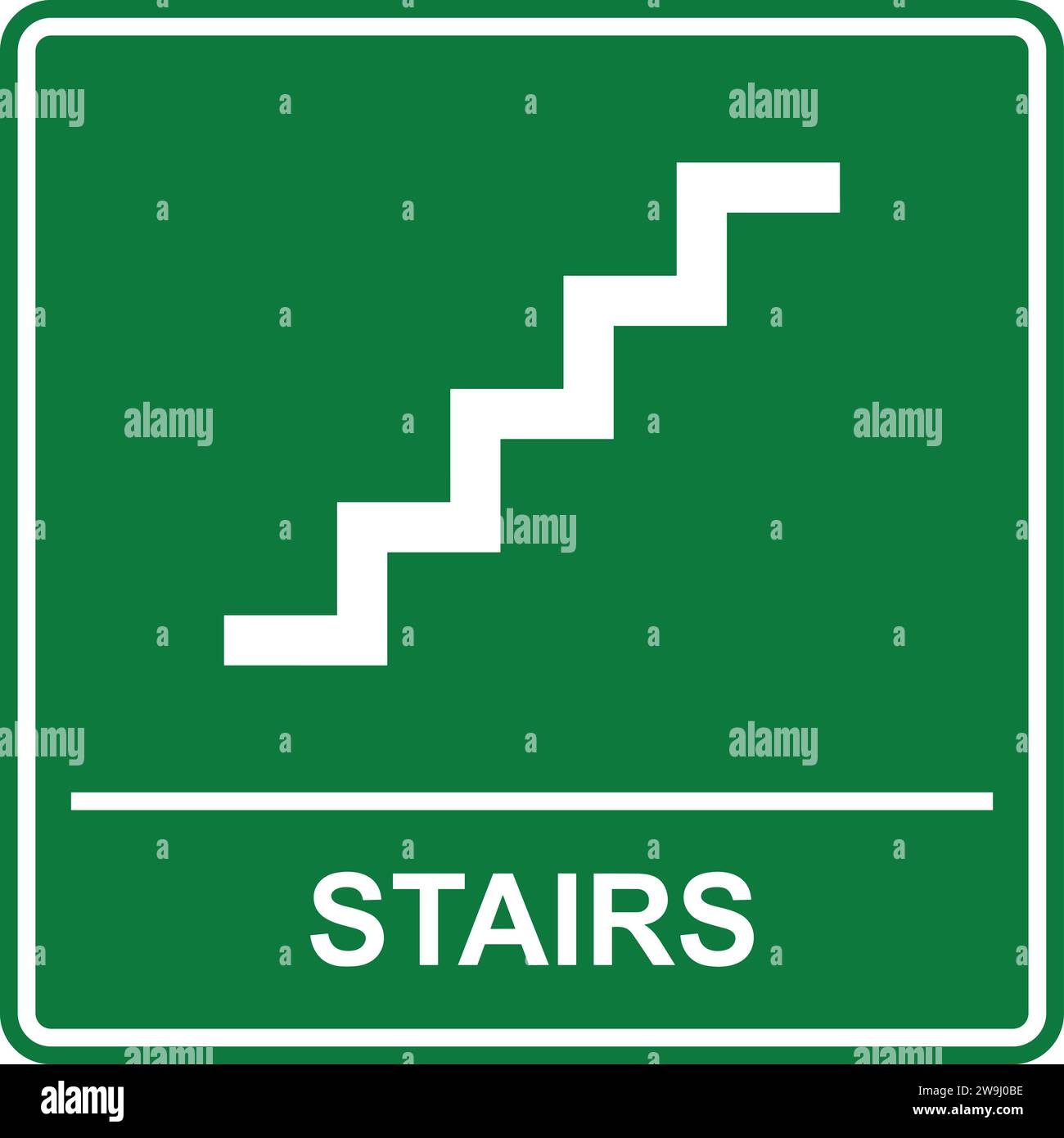 Panneau escalier | icône escalier, passage souterrain | panneau métro | panneau piéton, montrant les escaliers Illustration de Vecteur