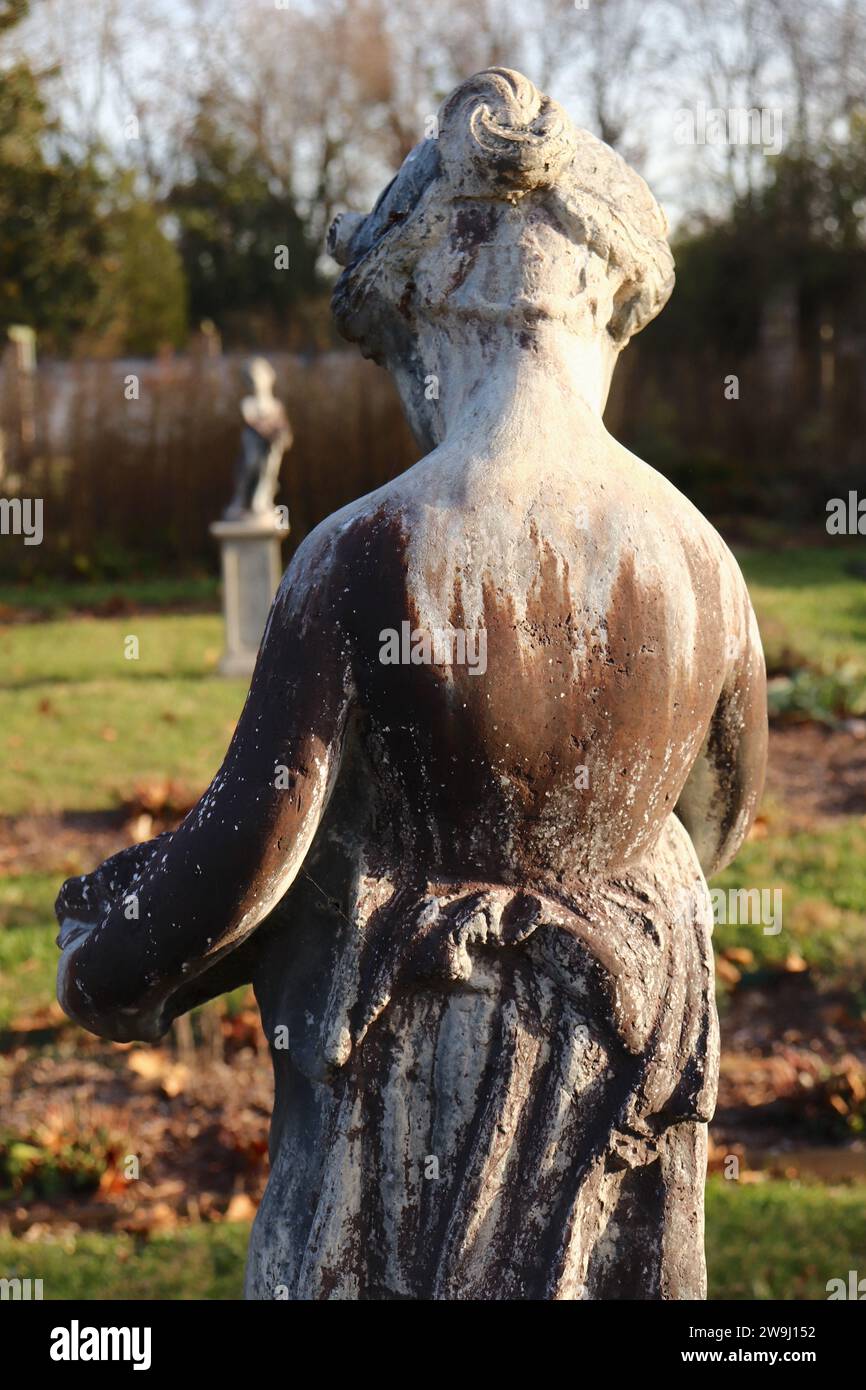 Répliques de statues romaines à Chatham Manor Estate à Fredericksburg en Virginie Banque D'Images