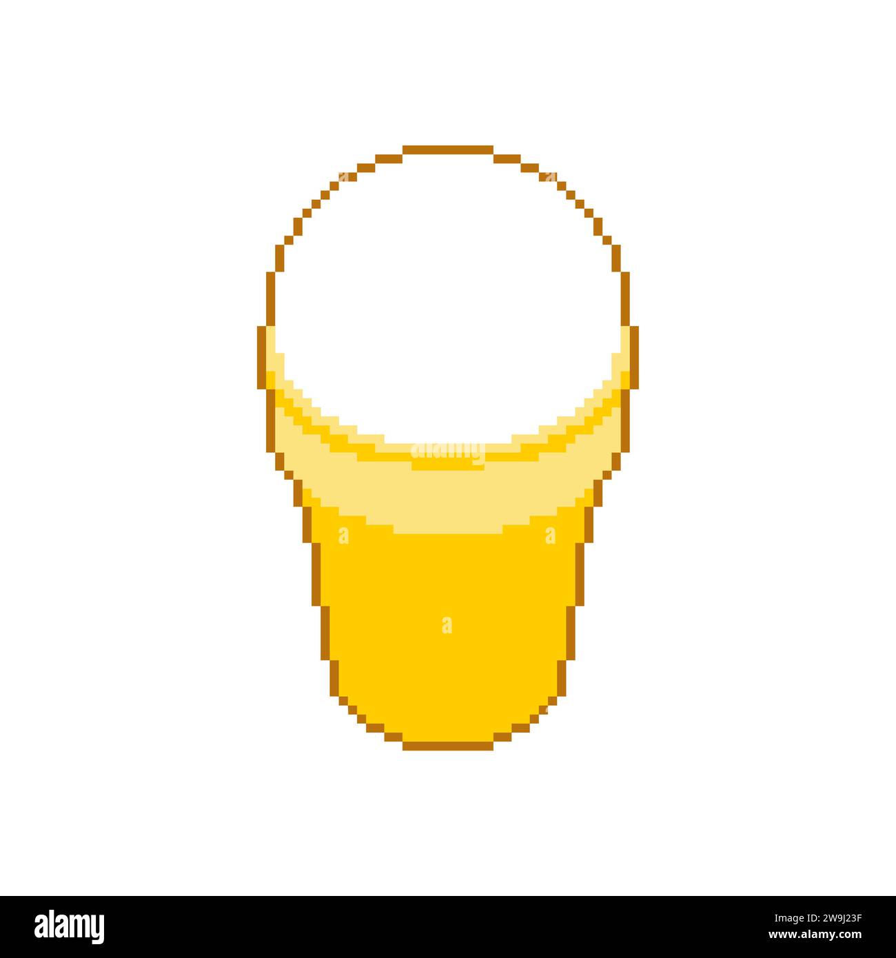 Crème glacée pixel art. Bonbons 8 bits. Illustration de Vecteur